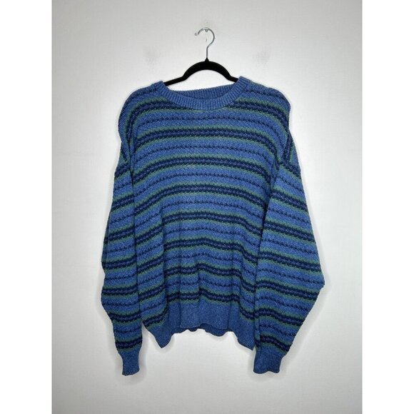 Susquehanna Trail Outfitters Men's Pullover Sweater Knit Blue Vintage Size XL - Picture 1 of 9